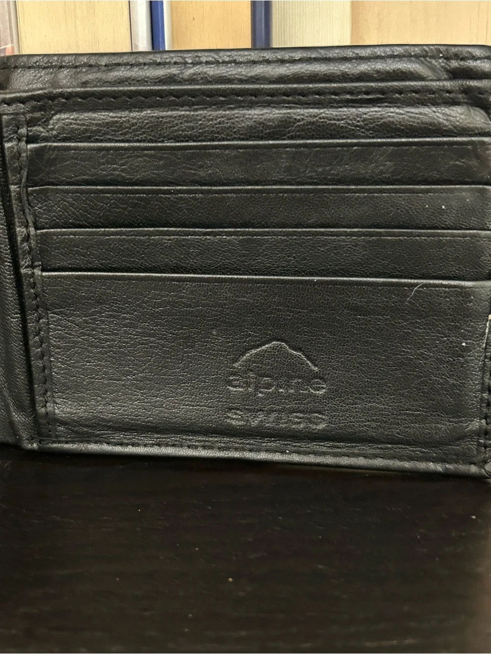 Alpine Swiss - Black Leather Men's Bifold Wallet